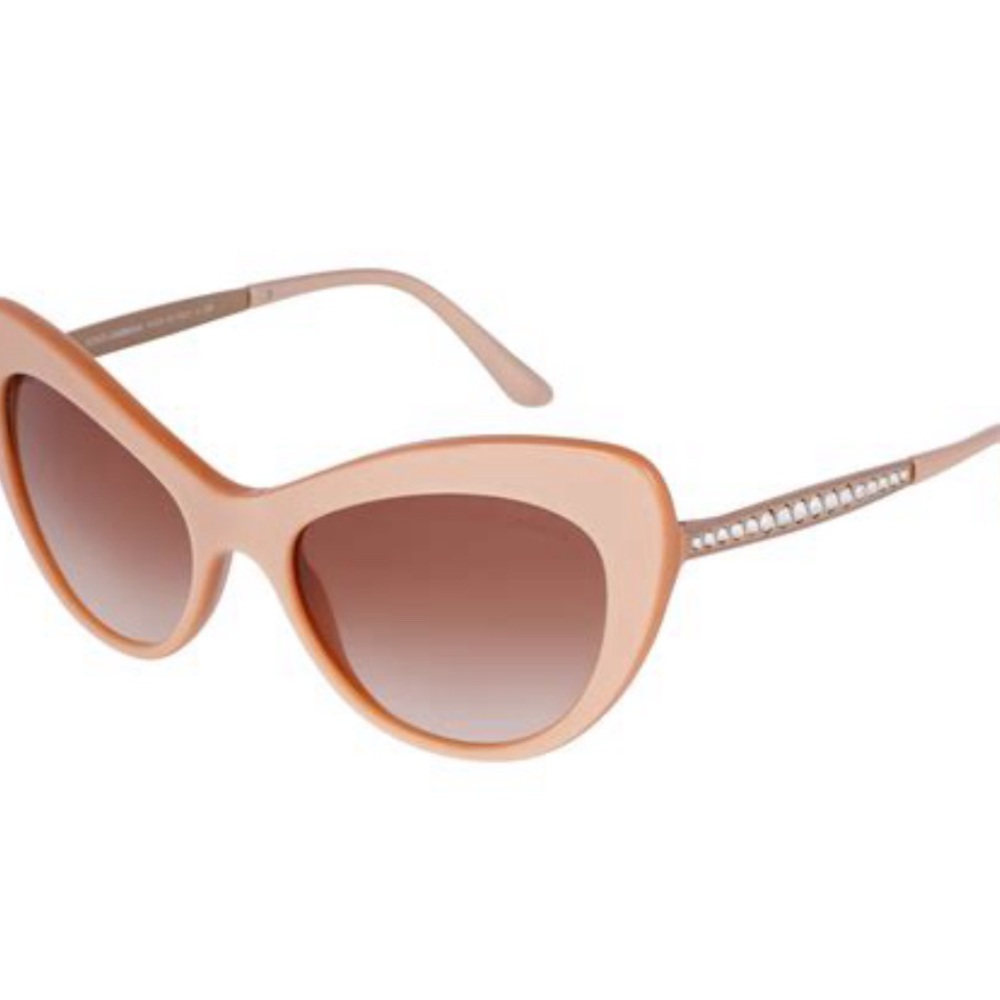 Dolce & Gabbana Cat Eye Sunglasses – Pearl Peach – With Original Box!